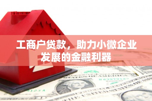 振兴工商户贷款，助力小微企业发展的金融利器