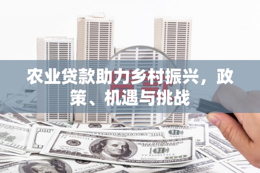 振兴农业贷款助力乡村振兴，政策、机遇与挑战