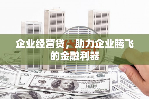 振兴企业经营贷，助力企业腾飞的金融利器