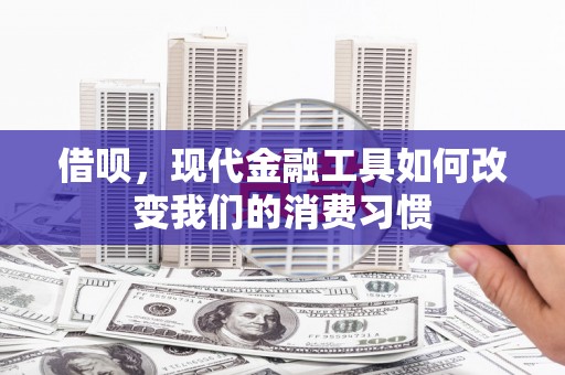 振兴借呗，现代金融工具如何改变我们的消费习惯