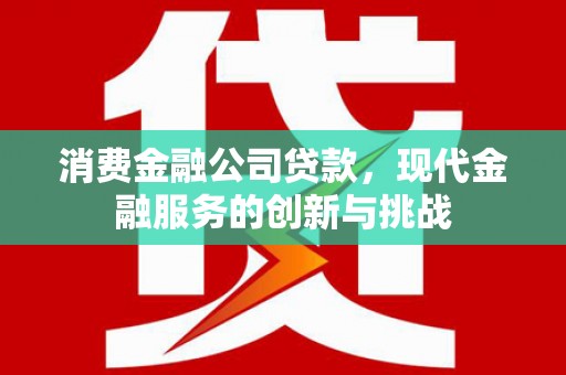 振兴消费金融公司贷款，现代金融服务的创新与挑战