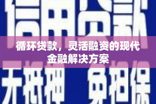 振兴循环贷款，灵活融资的现代金融解决方案