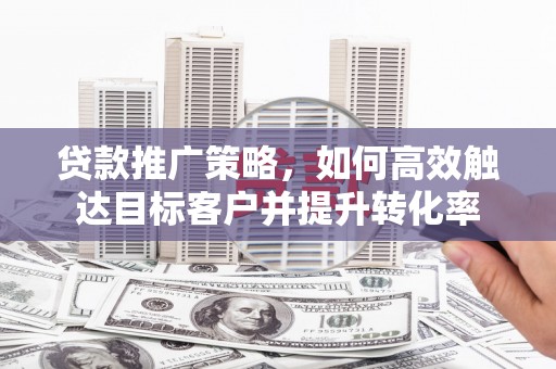 振兴贷款推广策略，如何高效触达目标客户并提升转化率