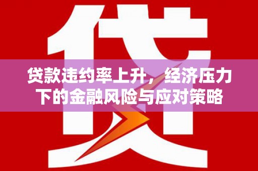 振兴贷款违约率上升，经济压力下的金融风险与应对策略