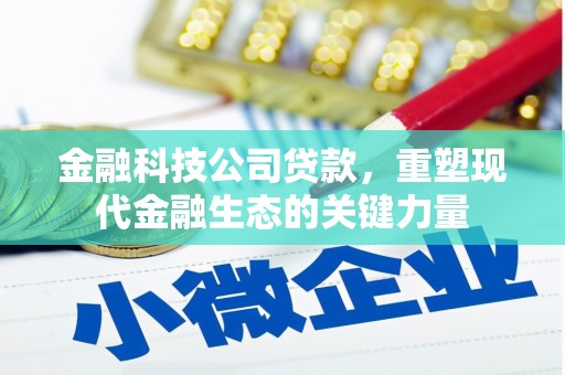 振兴金融科技公司贷款，重塑现代金融生态的关键力量