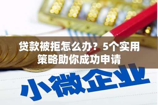 振兴贷款被拒怎么办？5个实用策略助你成功申请
